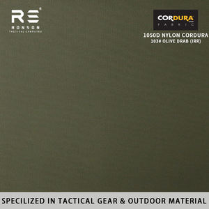 H03 # OD OLIVE DRAB 1000D Nylon Cordura Tissu Proche-infrarouge IRR NIR WR PU Enduit Tactique Sportswear Stripe pour Filles pour Sacs - Product Image 5