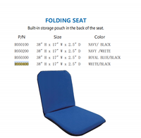 Chaise pliante pour pont de bateau FOYO - Siège bas rembourré, idéal pour tous les endroits