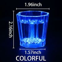 Gobelets lumineux LED personnalisés avec logo, verres à shot clignotants, gobelets lumineux en plastique, décorations de fête