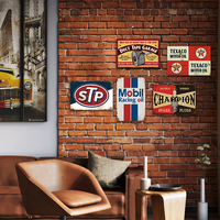 Letrero Metálico Clásico para Garaje con Diseño de Cinta Adhesiva, Letrero Decorativo Nostálgico de Champion Spark Plugs para Garaje, Bar, Cuarto de Hombre, Amantes de los Autos, Decoración del Hogar