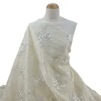 Tissu en dentelle de haute qualité en gros pour robes de mariée, accessoires vestimentaires, tissu en maille, tissu en dentelle, voile avec dentelle