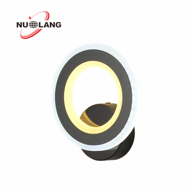 Причудливый двухцветный внутренний современный акриловый светодиодный настенный светильник для спальни