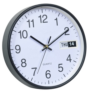 <span class=keywords><strong>Calendario</strong></span> de logotipo personalizado de diseño Simple de 10 pulgadas, decoración del hogar, reloj de pared, sala de estar de plástico redondo, aguja de logotipo personalizada moderna - Product Image 1