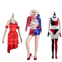 Suicide Squad harley-quinn Monster Adult T-Shirt Costume Cosplay con ricamo per donna