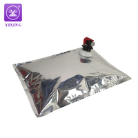 Bavoir de robinet en plastique 3l 5l 10l 20l imprimé personnalisé sac debout en feuille d'aluminium pour eau potable sac de jus de vin dans une boîte avec logo