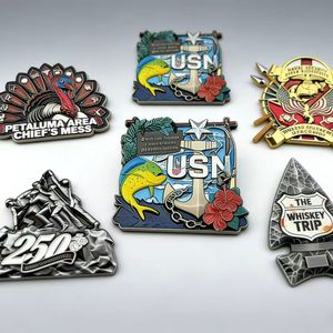 Monedas de Desafío Personalizadas de Aleación de Zinc para Europa y América, Esmalte 3D y Pintura al Horno, Exclusivas para Colección Corporativa - Product Image 1