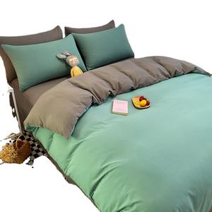 <span class=keywords><strong>Copripiumino</strong></span> trapunta in poliestere puro lavato <span class=keywords><strong>singolo</strong></span> doppio per studenti uomini casa bambini inverno dormitorio lenzuolo letto cucito a mano - Product Image 1