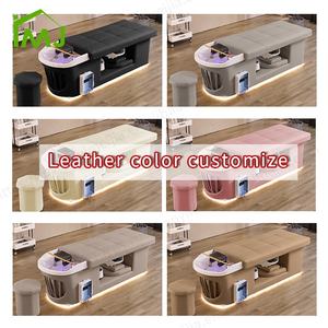 Table de massage thaï Salon thérapie par l'eau électrique shampooing lit tête japonaise Spa lits - Product Image 5