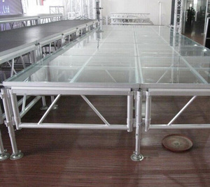 Precio de fábrica, tamaño personalizado, escenario de baile móvil con telón de fondo de escenario, plataforma de escenario de boda de aluminio <span class=keywords><strong>para</strong></span> actuación - Product Image 5
