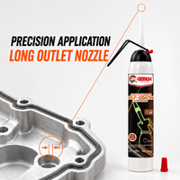 Getsun 120g Mastic silicone RTV auto-dosant pour joints, applicateur à levier pour bouteille de gaz, scellant moteur automobile