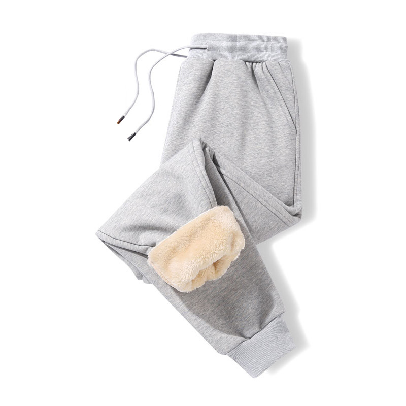 Ribbed leg pants+gray
