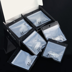 140 embouts/boîte, embouts d'ongles en gel souple, carrés, French, couvrance totale, à presser, pour extension d'ongles, pour manucure professionnelle en salon - Product Image 5