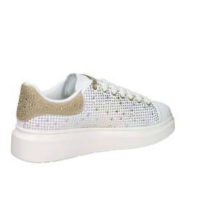 Sneakers Donna SASS250209 Bianco Oro Scarpe Chunky con Dettaglio a Stella - Product Image 5