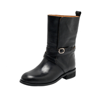 Bottines Chelsea pour femmes en cuir verni ciré, bout verni, talon haut, semelle extérieure en caoutchouc, respirantes