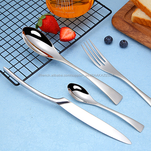 Métal couverts miroir roman personnalisé français banquet <span class=keywords><strong>noir</strong></span> couverts pour mariage - Product Image 3