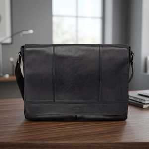 Bolso Bandolera Moderno de Cuero Genuino para Portátil, Impermeable, Ecológico, Duradero, para Uso Diario en la Oficina, Modelo B S International - Product Image 1