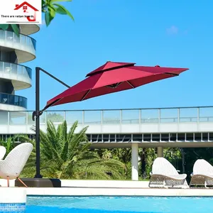 Sombrilla moderna para exteriores, sombrilla grande para playa, Gazebo, puesto de poste, sombrilla romana para Villa, terraza, patio, protección solar para exteriores - Product Image 3