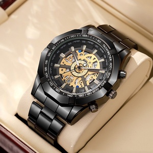Reloj informal de negocios, reloj deportivo a la moda, relojes mecánicos para hombre, cronógrafo de acero inoxidable, reloj con puntero resistente al agua y cristal - Product Image 1