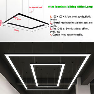 Lámpara LED Moderna de Hierro Hueco, Estilo Rústico, para Oficina, Cuidado de la Vista, Versátil, para Techo/Pared, Hogar, Oficina, Gimnasios - Product Image 2