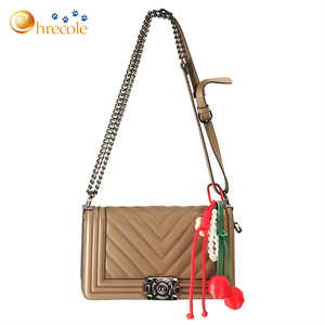 Wholesale Fashion Promotional Cute Flower Cherry Bag Pendant Nylon Rope Wrist Lanyards Keychain for Bags