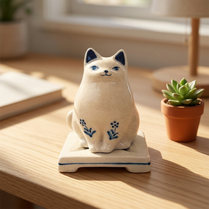 Brûleur d'encens aromatique en porcelaine japonaise en forme d'animal, fabriqué à la main par Nippon Kodo, pour une utilisation toute l'année - Product Image 5