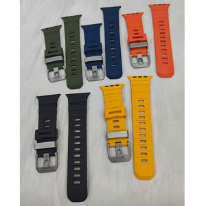 新しいトレンド メンズ ロッキー アウトドア スポーツ FKM ラバーストラップ Apple Watch Ultra 2 49mm対応 - Product Image 6