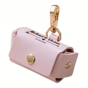 Personalised <b>Dog</b> Leather Pouch, Pet Ring <b>Box</b> for Wedding, Proposal, Engagement, Custom Jewelry <b>Storage</b> Small Pouches - Product Image 5