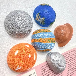 Matériaux de beauté pour coques de téléphone en résine époxy crémeuse DIY sur le thème de la Terre et des planètes, accessoires en résine pour voiture et réfrigérateur - Product Image 4