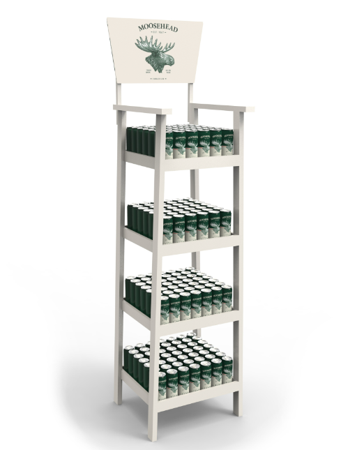Custom Wooden Display Stand Dedicated to Large Supermarkets for Displaying Alcoholic Beverages Wine Floor Wood — view 3