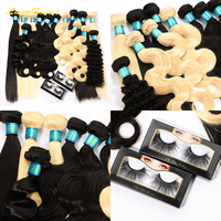 Extensioni per capelli a doppia trama con cuticole allineate, extension a I-Tip in capelli umani ondulati, capelli vergini non trattati in blocco