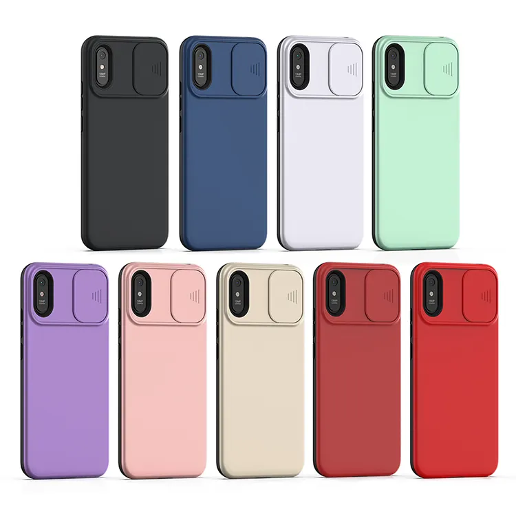 Popular Lens Slide Camera Protective Shockproof Phone Case Cover For Xiaomi Redmi 9A 10 Power 11 camera protection cover case