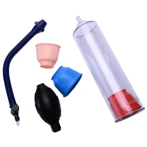 Manual ED Pump Enlarger Booster Penis Massage Device for Increasing Size and Strength, Handheld Male Enhancement Growth Pump