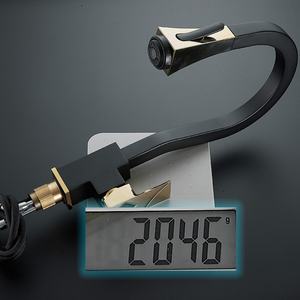 Robinet de cuisine gourmet en or noir avec douchette flexible extractible, robinets amovibles pour évier de cuisine, robinet mélangeur - Product Image 5