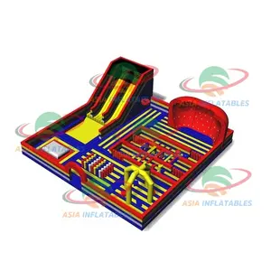 Top Quality Inflatable Amusement Park Inflatable Play Center Inflatable Trampoline with Big Ball Pit Slide