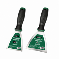 Outils de ponçage et de calfeutrage pour murs, grattoirs de ponçage de 2 et 5 pouces, ciseaux de nettoyage en acier inoxydable