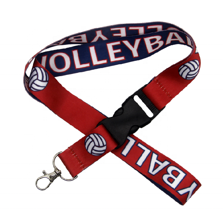 Personalized Satin Lanyard for Exhibition Custom Logo Sublimation Printed Neck Ribbon Promotional Polyester Lanyard Image 2