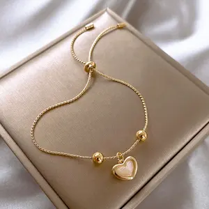 gold diamond slave bracelet girl fish and stars and heart charm bracelet jewelry wholesale bracelet