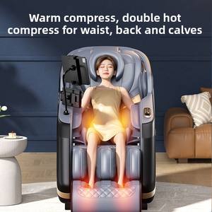 Moderner Luxus Elektrischer Luftdruck Tragbarer Faltbarer Fuß- und Ganzkörper-<span class=keywords><strong>Shiatsu</strong></span> 4D Zero Gravity Heizender Rollender Massagesessel - Product Image 4