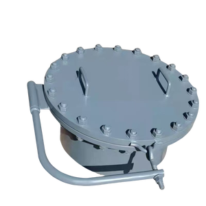 Edelstahl SS304 SS316 Schacht flansch DN500 Druck runder Schacht deckel