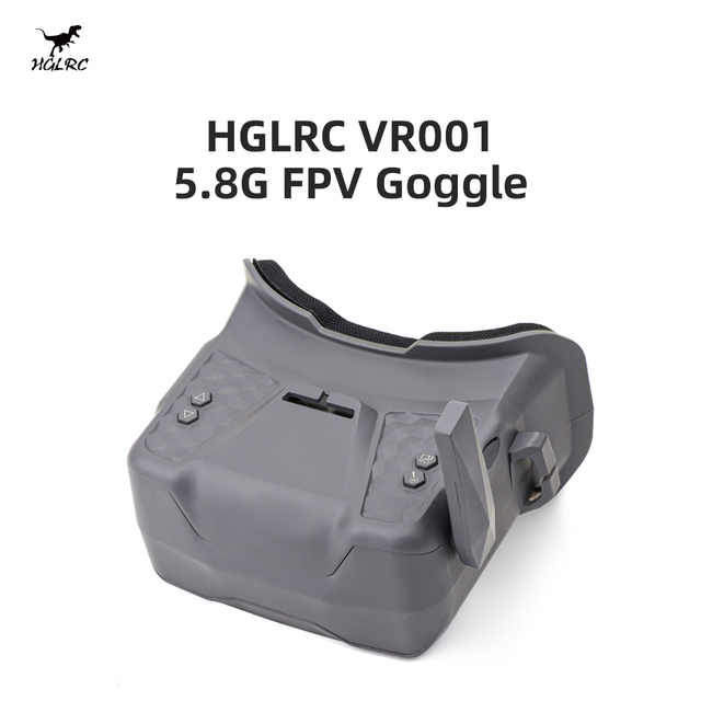 HGLRC VR001 5.8G FPV Goggles 4.3 Inch 800*480 Screen 4.9-6.0GHz Built-in Rechargeable Battery Drone DVR Video Recording