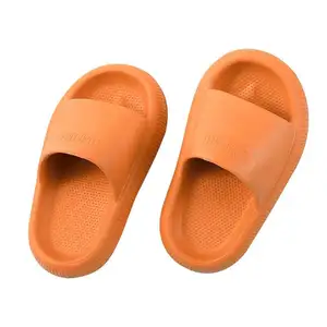 Hot Sale Bathroom House Indoor Solid Non Slip Not Easily Deformed Cool Open Toed Children Slippers