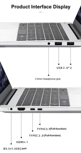 แล็ปท็อปใหม่ปี 2026 ขนาด 15.6 นิ้ว สำหรับการศึกษาและการเรียนรู้ ประสิทธิภาพสูง อัลตร้าบุ๊ค พกพาสะดวก <span class=keywords><strong>คอม</strong></span>พิวเตอร์ตั้<span class=keywords><strong>ง</strong></span>โต๊ะ - Product Image 5