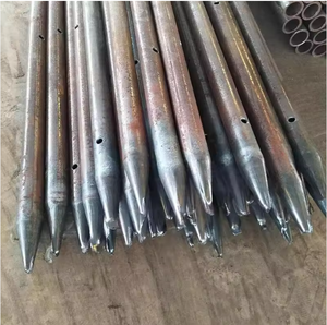 Tube de coulis <span class=keywords><strong>en</strong></span> acier sans soudure GB 5310-1995, design perforé, extrémité pointue, pour travaux muraux, anti-corrosion, résistant au feu - Product Image 3