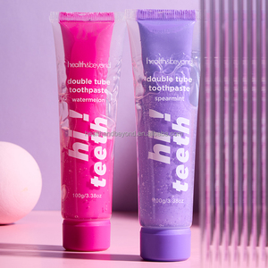 Mẫu miễn phí Top bán 100 gam cá nhân sử dụng nhà trái cây răng làm trắng đôi ống dưa hấu kem đánh răng - Product Image 1