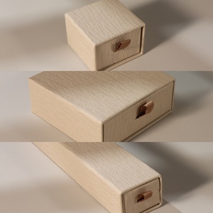 Boîte à bijoux personnalisée recyclable, emballage en papier personnalisé, boîtes à bijoux en carton avec pochette - Product Image 4