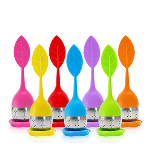 Coffee <b>Tea</b> Accessories 100% Food Grade BPA Free Leaf Shape <b>Tea</b> Filter Reusable Loose Leaf <b>Tea</b> <b>Infuser</b> Silicone - Product Image 1