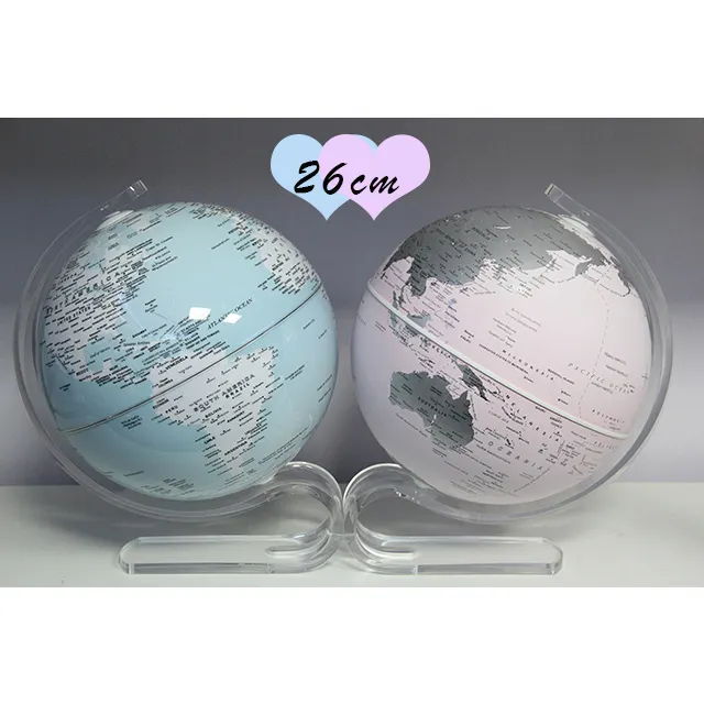 Mini giocattolo del globo del mondo di alta qualità di vendita calda di stile re e regina