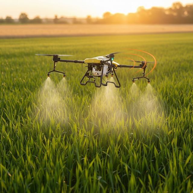 Professional CE Certified Carbon Fiber Farm Drone with Motor and Pump for Agriculture High Efficiency Plant Use