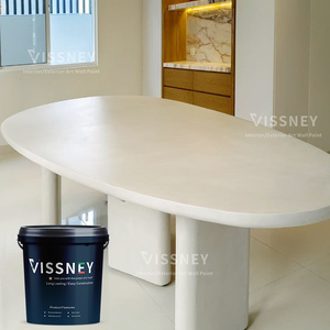 <span class=keywords><strong>Pintura</strong></span> <span class=keywords><strong>de</strong></span> microcemento resistente al moho repelente al agua <span class=keywords><strong>para</strong></span> mesas <span class=keywords><strong>de</strong></span> comedor <span class=keywords><strong>de</strong></span> interior/exterior y revestimiento líquido <span class=keywords><strong>de</strong></span> superficies <span class=keywords><strong>de</strong></span> pared - Product Image 1