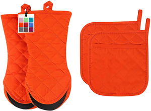 Mitaines en silicone pour four industriel, Double, amusantes, avec poche, supports pour Pot, Gel de silice, meilleur vente - Product Image 2